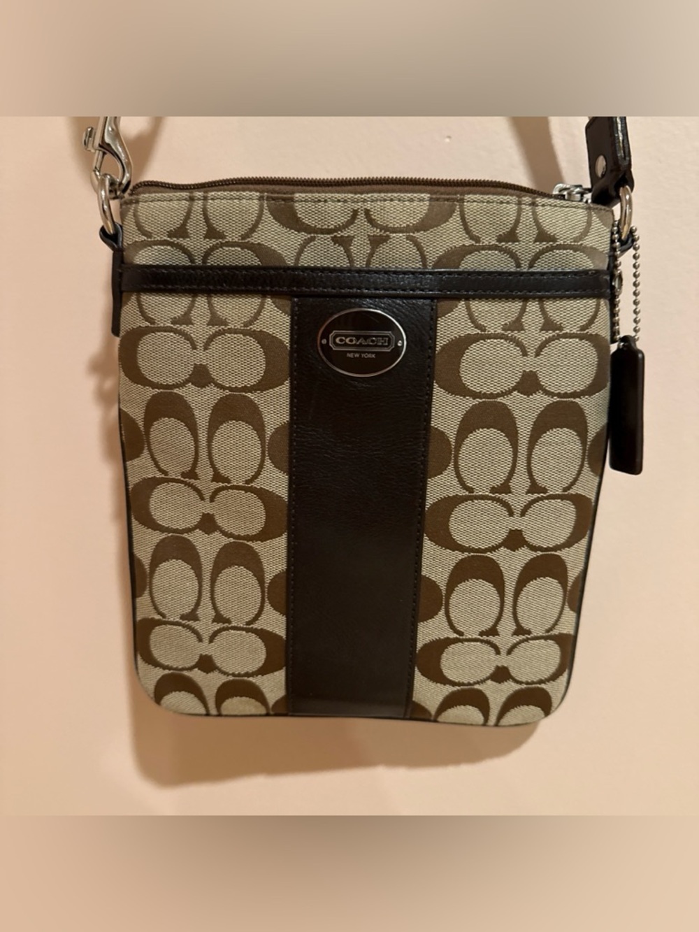 Coach Legacy Signature Stripe Swingpack Crossbody Bag - Picture 2 of 7
